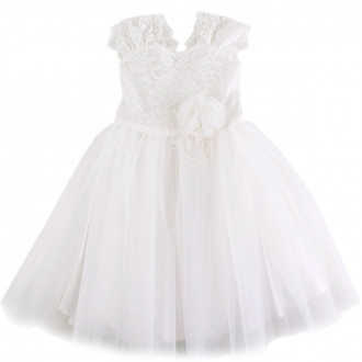 Официална рокля ''Анабел" в бяло 1