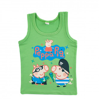 Детски потник за момчета с прасенца в зелено