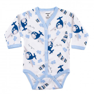 Боди от памучен интерлок "In the sky"