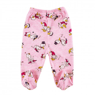 Бебешки ританки от щампиран памучен интерлок