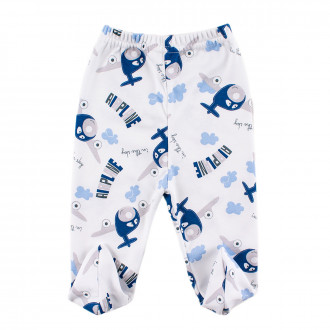 Бебешки ританки от щампиран памучен интерлок