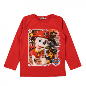 Детска блуза с апликация в червено 1