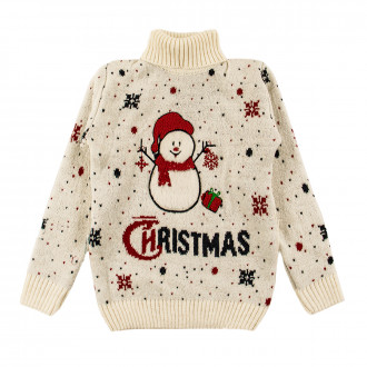 Коледен пуловер с апликация  1