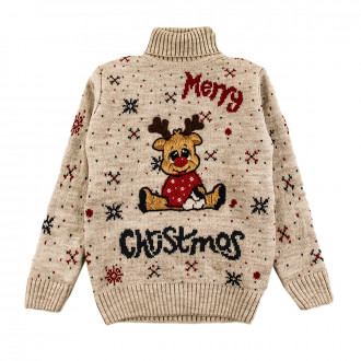 Коледен пуловер с апликация 1