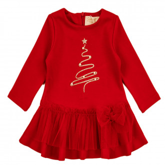 Коледна рокля "Феерия" в червено 1