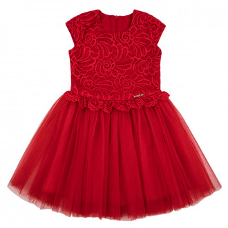 Празнична рокля ,,Анабел" в червено 1