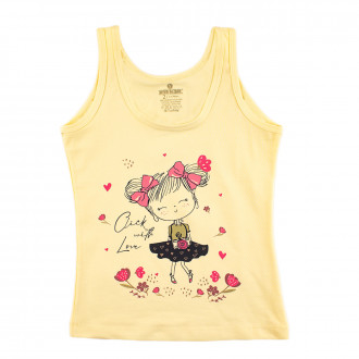 Детски потник в жълт цвят ,,Щастливка"