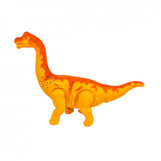 Динозавър със движение, звук и светлина в жълто 26 х 17 см. 1