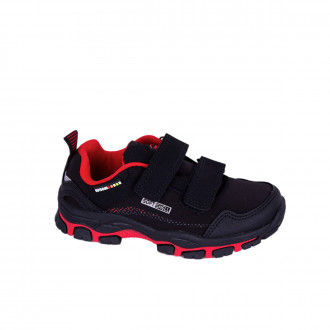 Детски маратонки в черно и червено за момчета