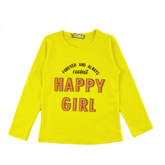 Блуза в цвят лимон за момичета