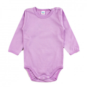 Боди от памучна материя в лилав цвят