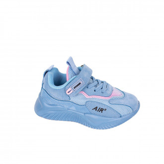 Детски дишащи маратонки в син цвят