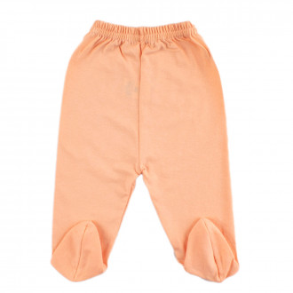 Ританки в цвят праскова от памучна материя