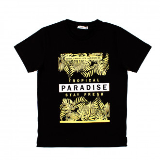 Тениска в черен цвят за момчета