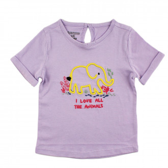 Тениска в светлолилаво за момичета