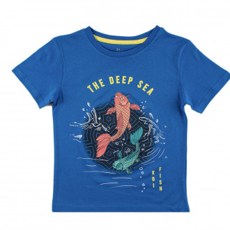 Тениска  за момчета "Deep sea"  в син цвят