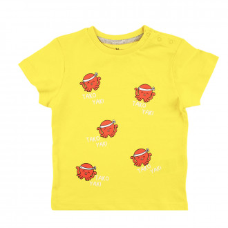 Тениска в жълт цвят за момчета