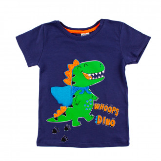 Детска тениска за момчета "Dino" в синьо 1