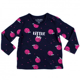 Бебешка блуза с надпис за момичета