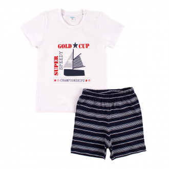Бебешки летен комплект за момчета "Gold cup"