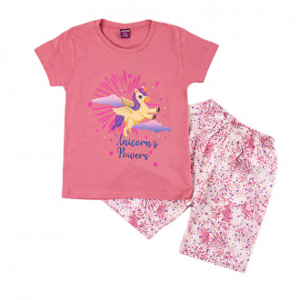 Детска лятна пижама за момичета " Еднорог" 