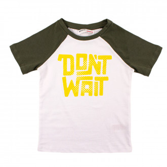 Детска тениска в бял цвят за момчета 