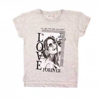 Детска тениска "Love forever" за момичета 