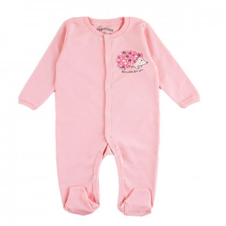 Гащеризон от памучен интерлок в светлорозово