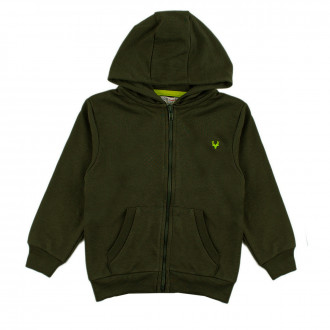 Детски суичер в цвят каки за момчета 