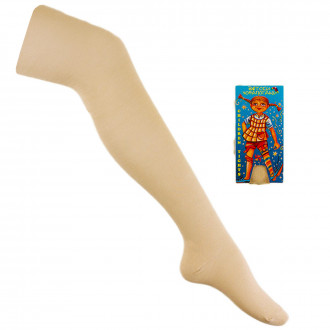 Памучен чорапогащник в бежово