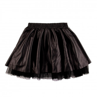 Детска пола с тюл в черен цвят 1