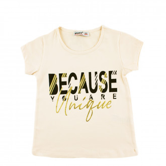 Детска тениска "Because" за момичета