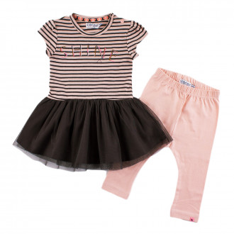 Бебешки летен комплект от 2 части за момичета