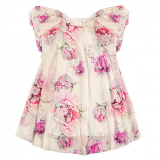 Детска лятна рокля с флорален десен 1