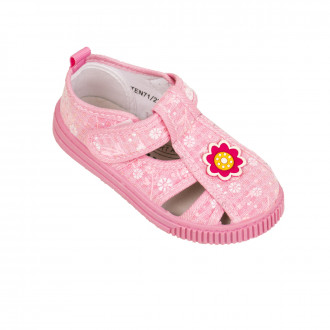 Летни текстилни сандали за момичета 1