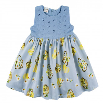 Бебешка лятна рокля в синьо "Юра"