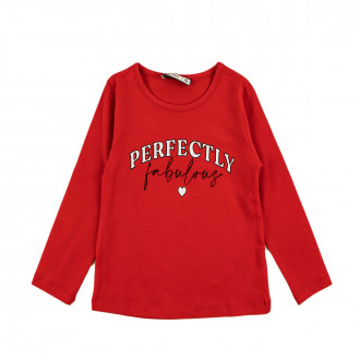 Блуза за момичета "Perfectly'' в червено 1