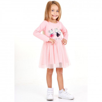 Детска рокля ,,Сиси" в розов цвят 1
