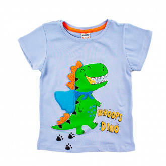 Детска тениска за момчета "Dino" в светлосиньо 1