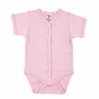 Бебешко боди от памучен рипс с предно закопчаване
