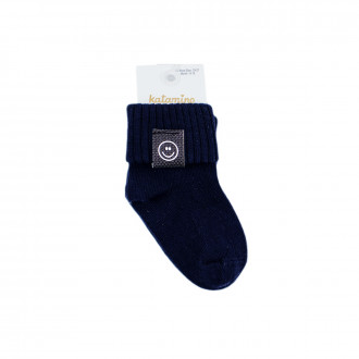 Бебешки къси чорапки в тъмносиньо