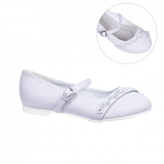 Анатомични официални обувки в бяло 1