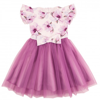 Детска празнична рокля ,,Сияна" в лилаво 1