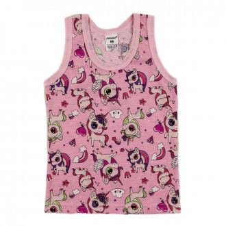 Детски потник с еднорог в розово