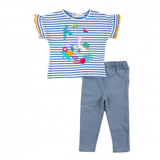 Детски летен комплект с райета