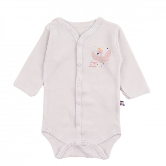 Боди за момичета "Лебед'' в бяло