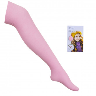 Детски памучен чорапогащник в розово