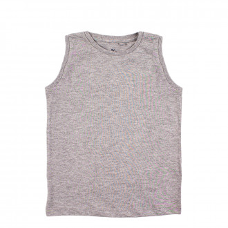 Детски потник за момчета в цвят сив меланж