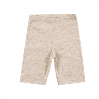 Късо клинче в бежов меланж