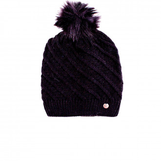 Зимна шапка за момичета черен цвят  (9 - 15 год.)